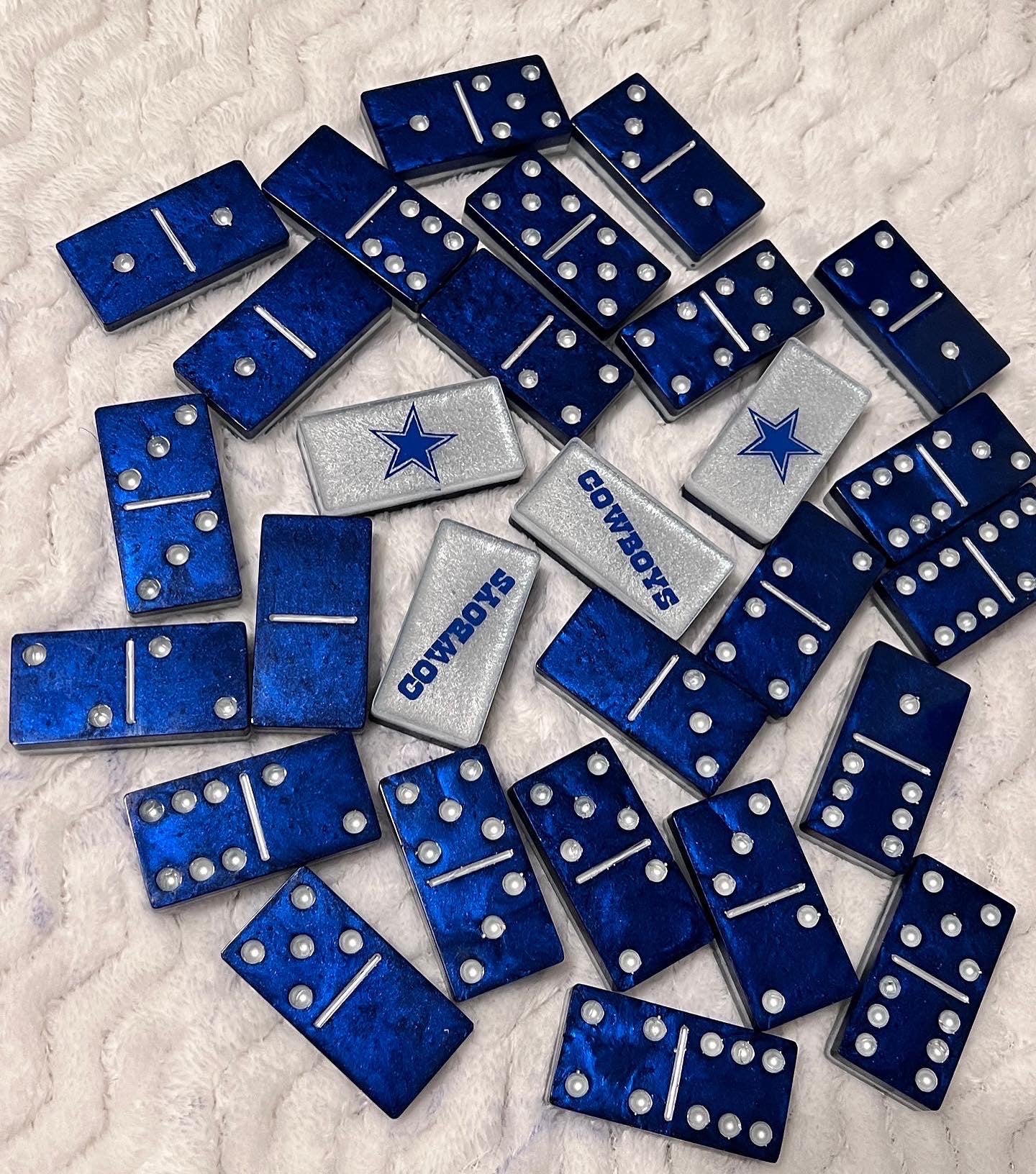 Custom Dallas Cowboys Double Six Dominoes