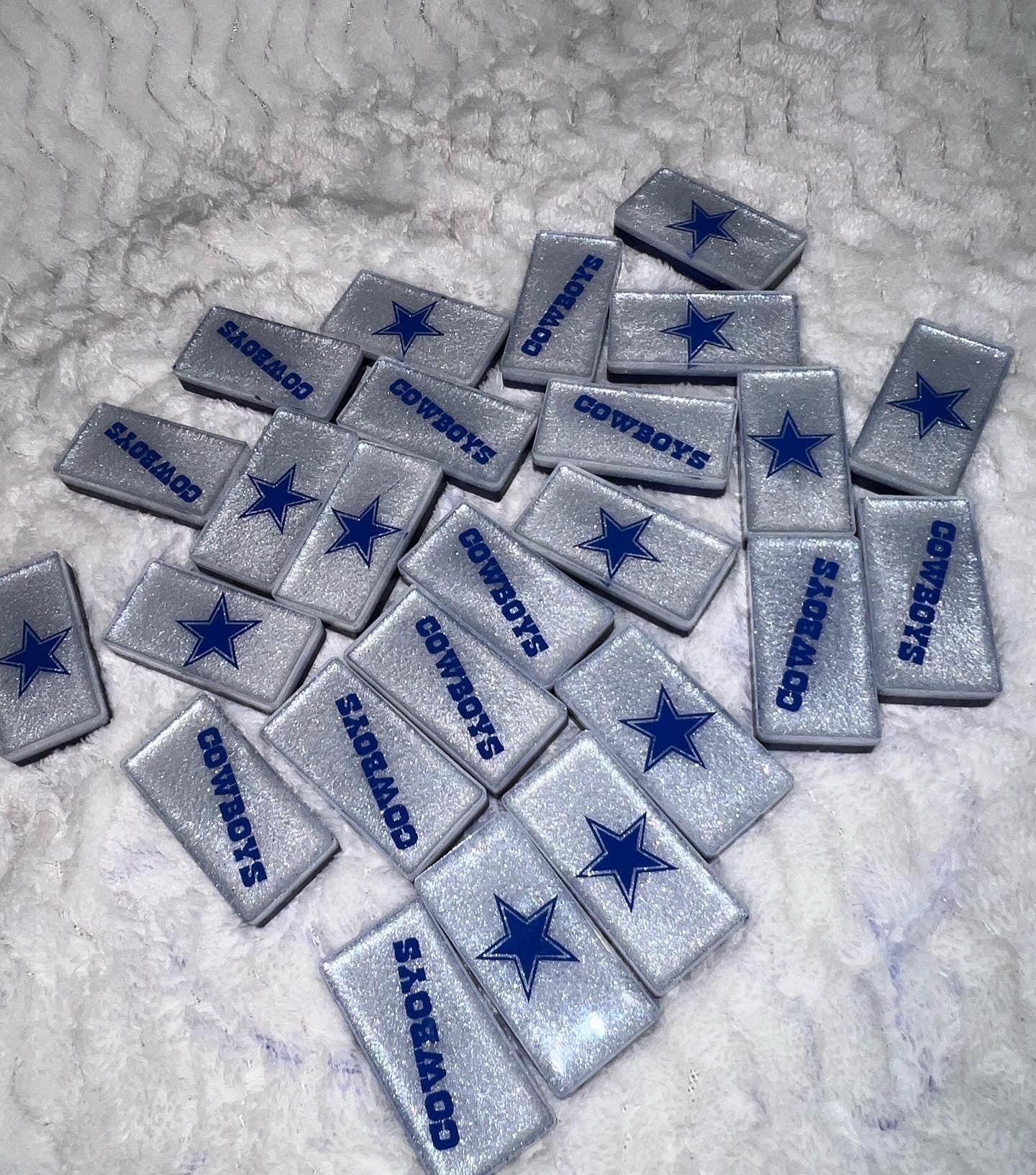 Custom Dallas Cowboys Double Six Dominoes