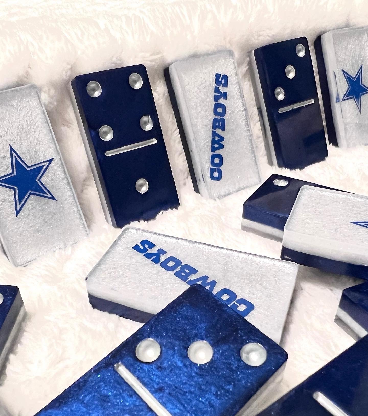 Custom Dallas Cowboys Double Six Dominoes