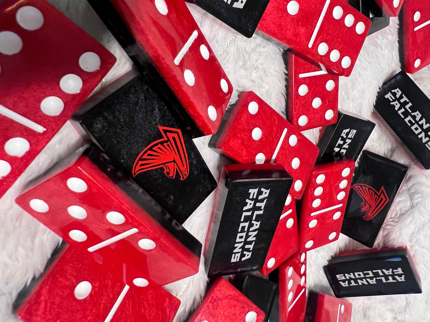 Custom Atlanta Falcons Double Six Dominoes