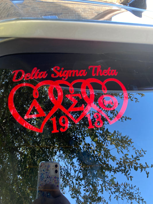 Delta Sigma Theta Car Decal