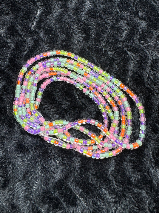 Handcrafted Seed Waist Beads- Multicolor