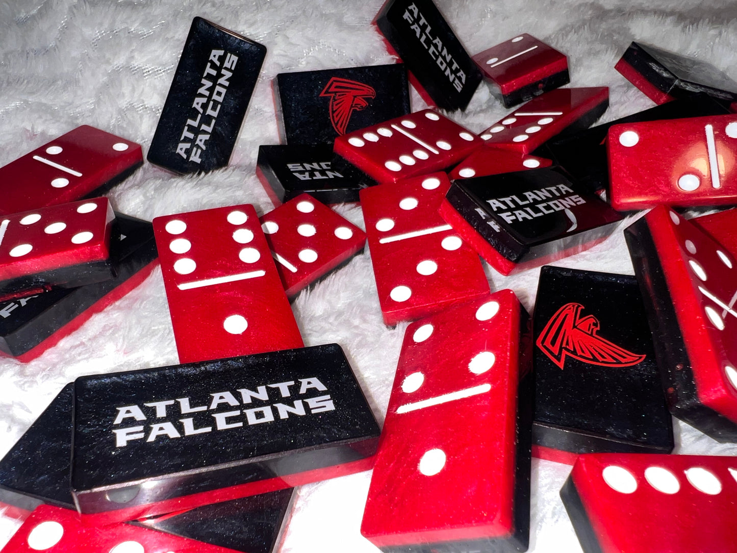 Custom Atlanta Falcons Double Six Dominoes