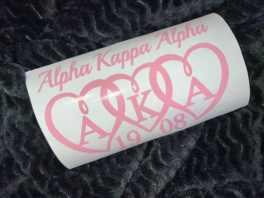 Alpha Kappa Alpha (AKA) Car Decal