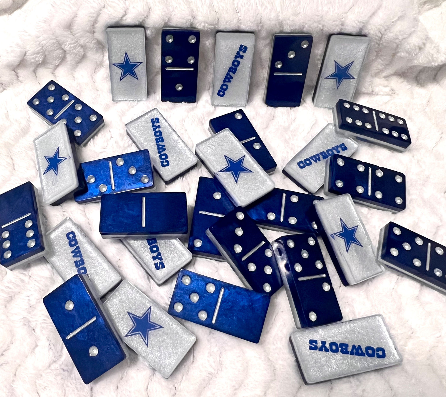 Custom Dallas Cowboys Double Six Dominoes