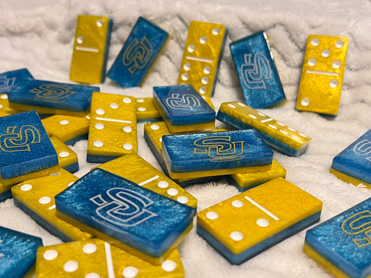 Custom Southern University Double Six Dominoes