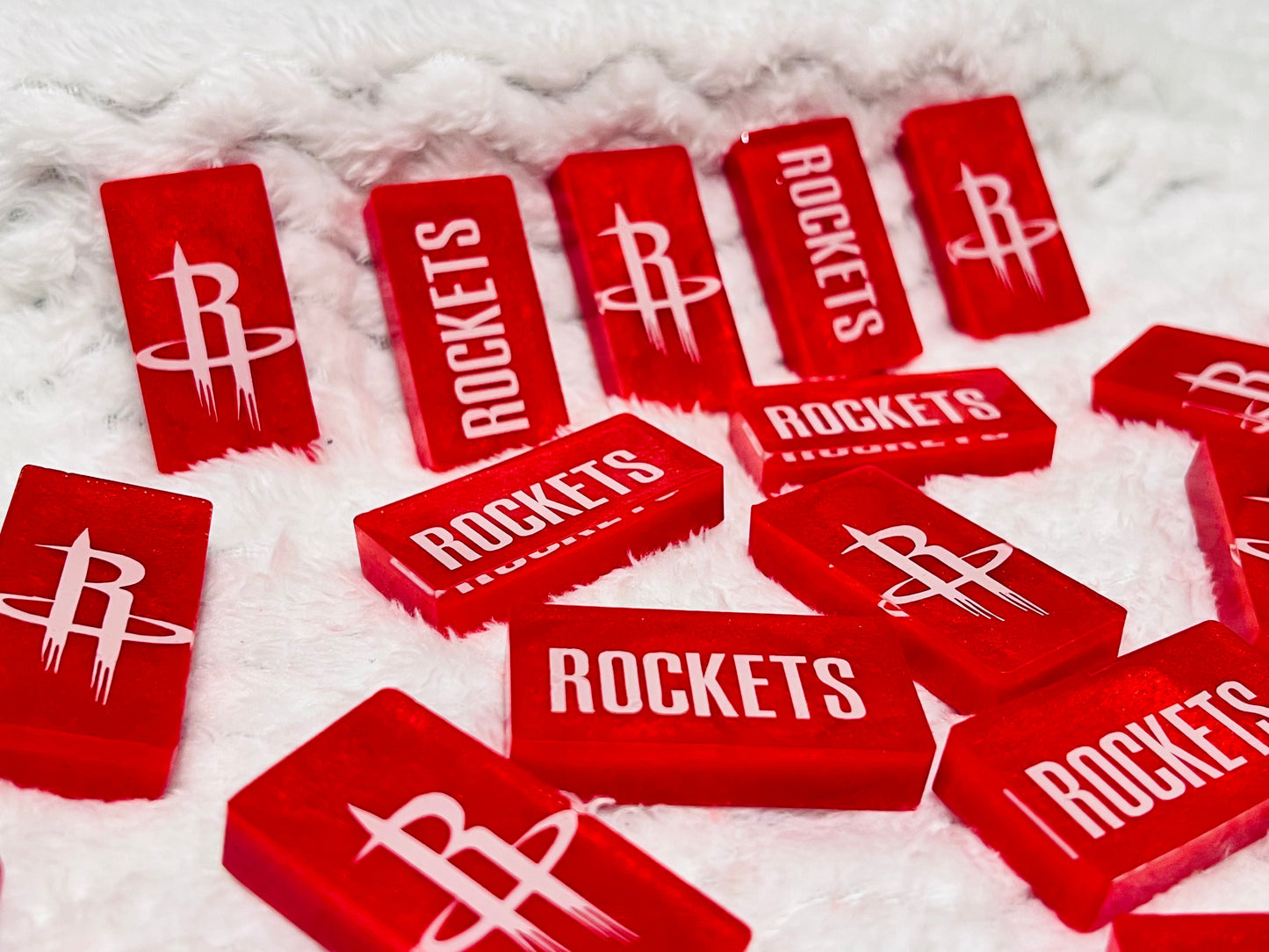 Custom Houston Rockets Double Six Dominoes