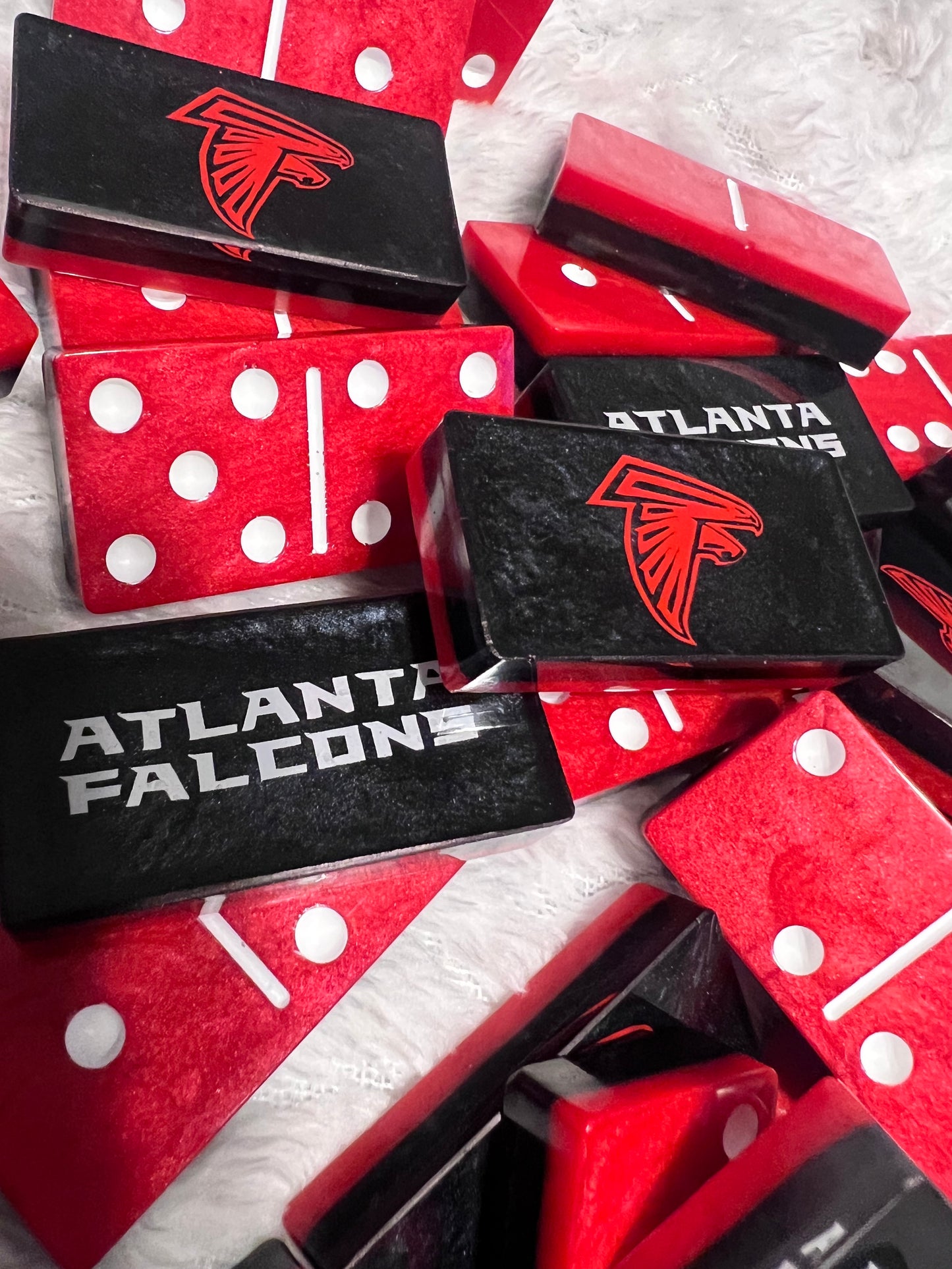 Custom Atlanta Falcons Double Six Dominoes