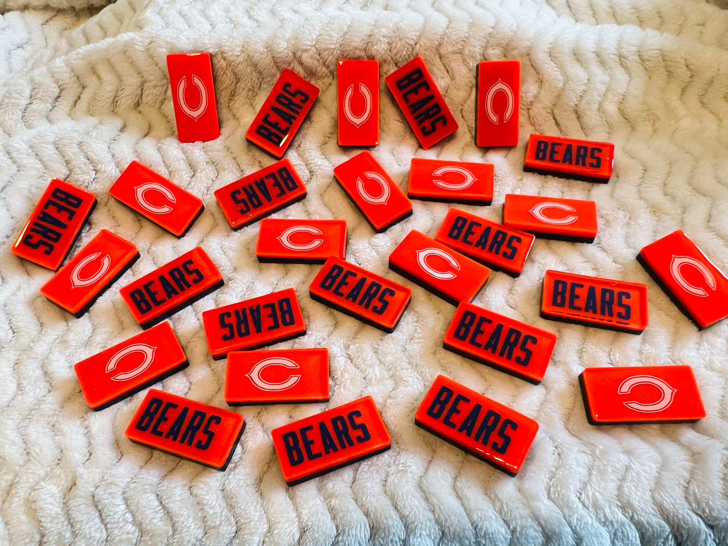 Custom Chicago Bears Double Six Dominoes