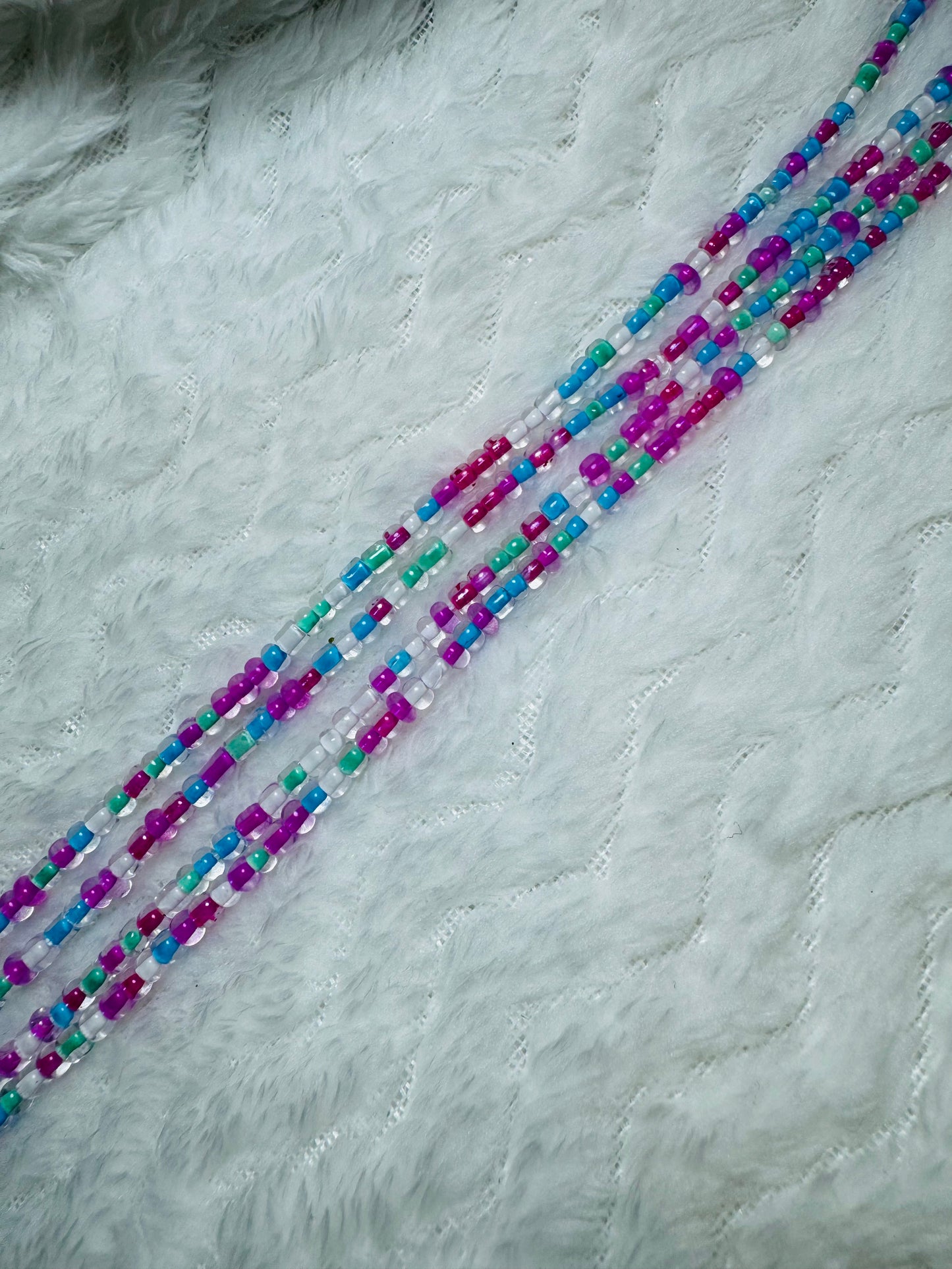 Handcrafted Seed Waist Beads- Multicolor